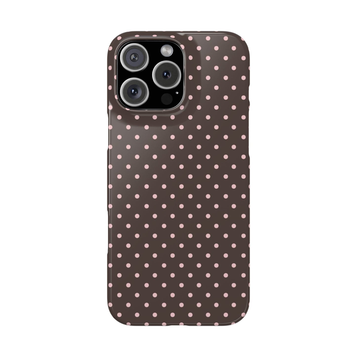 Pink-Brown Polka Dot Phone Case