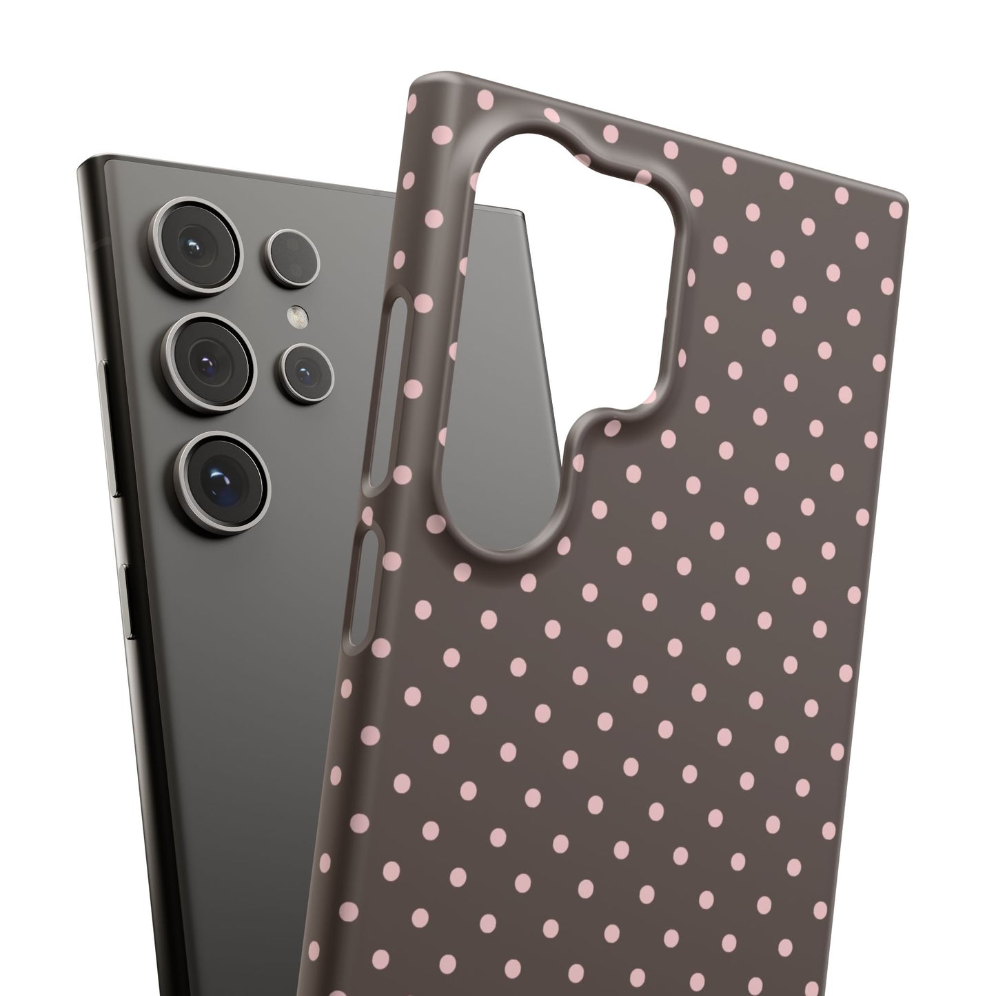 Pink-Brown Polka Dot Phone Case