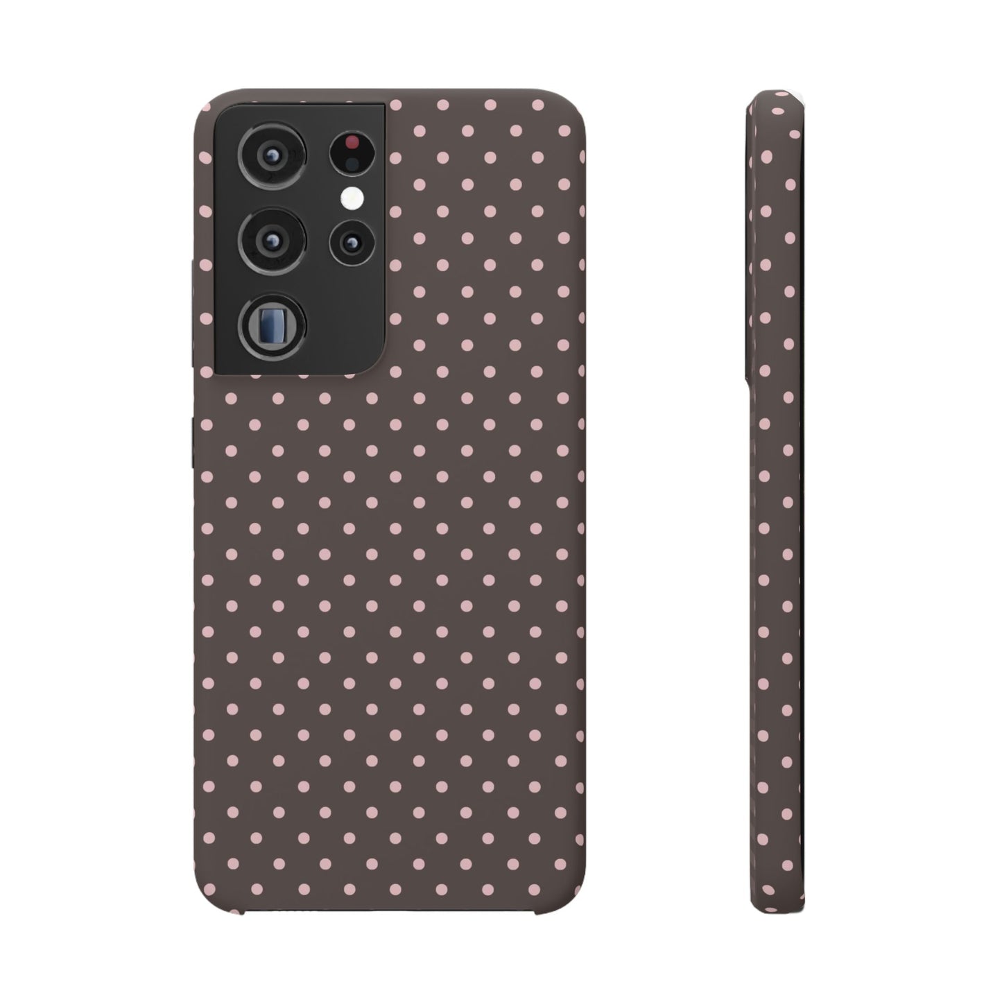 Pink-Brown Polka Dot Phone Case