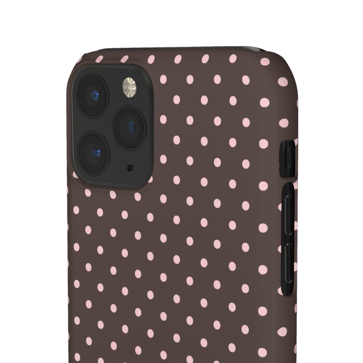 Pink-Brown Polka Dot Phone Case