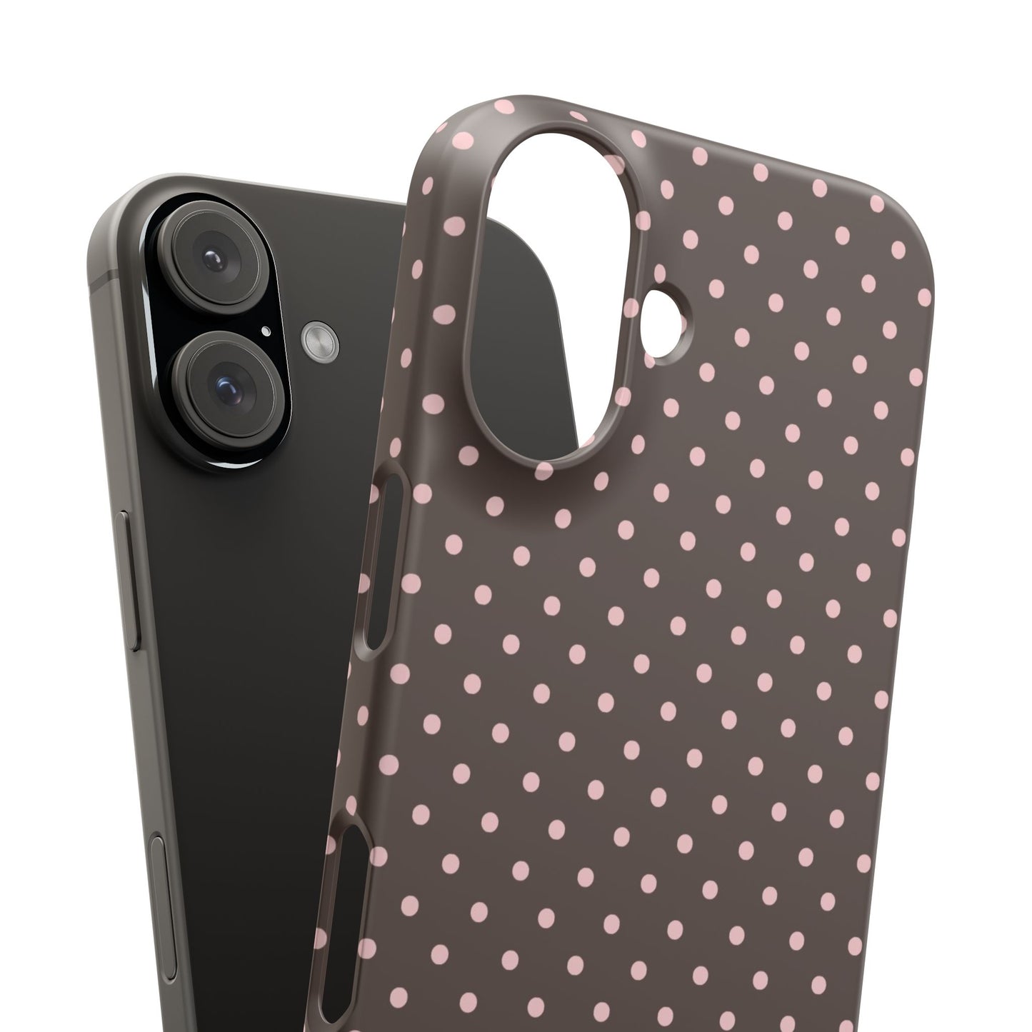 Pink-Brown Polka Dot Phone Case