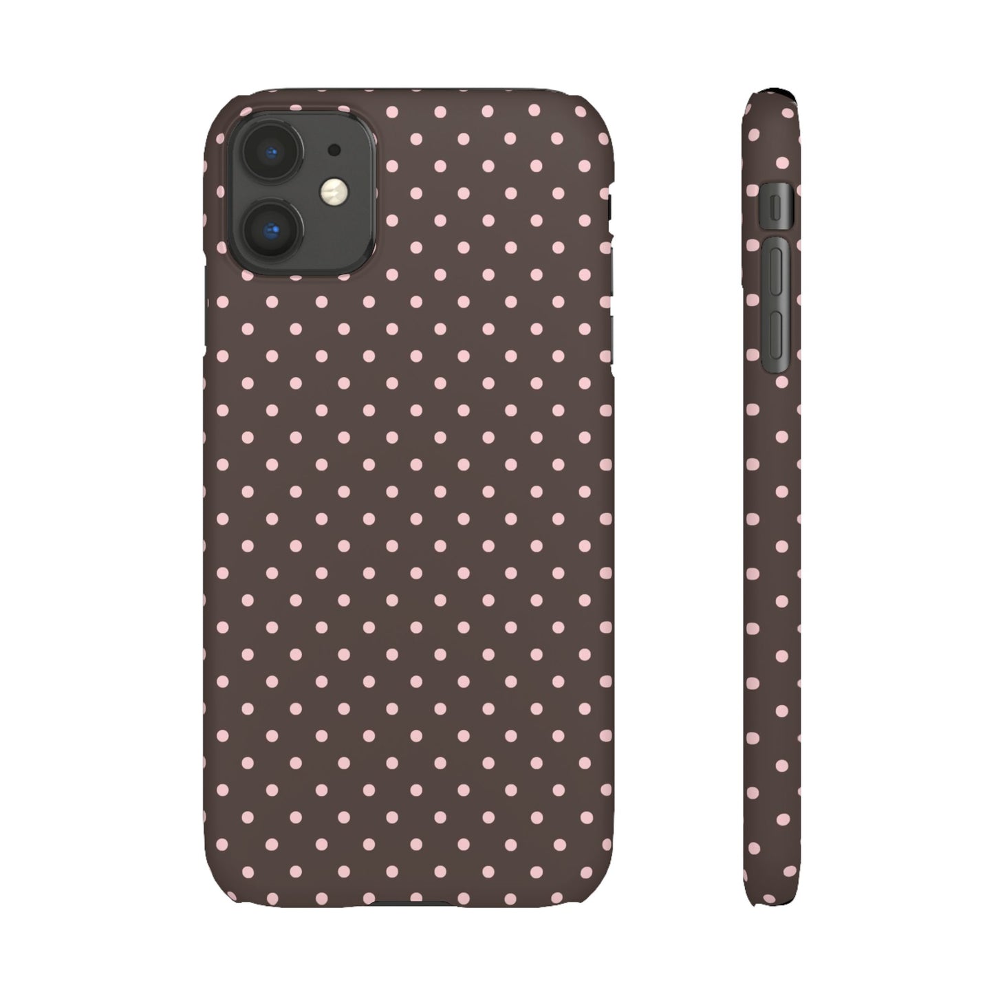 Pink-Brown Polka Dot Phone Case