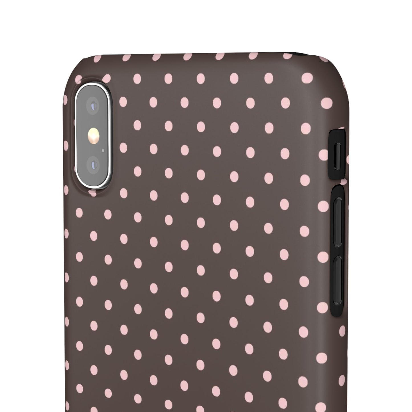 Pink-Brown Polka Dot Phone Case