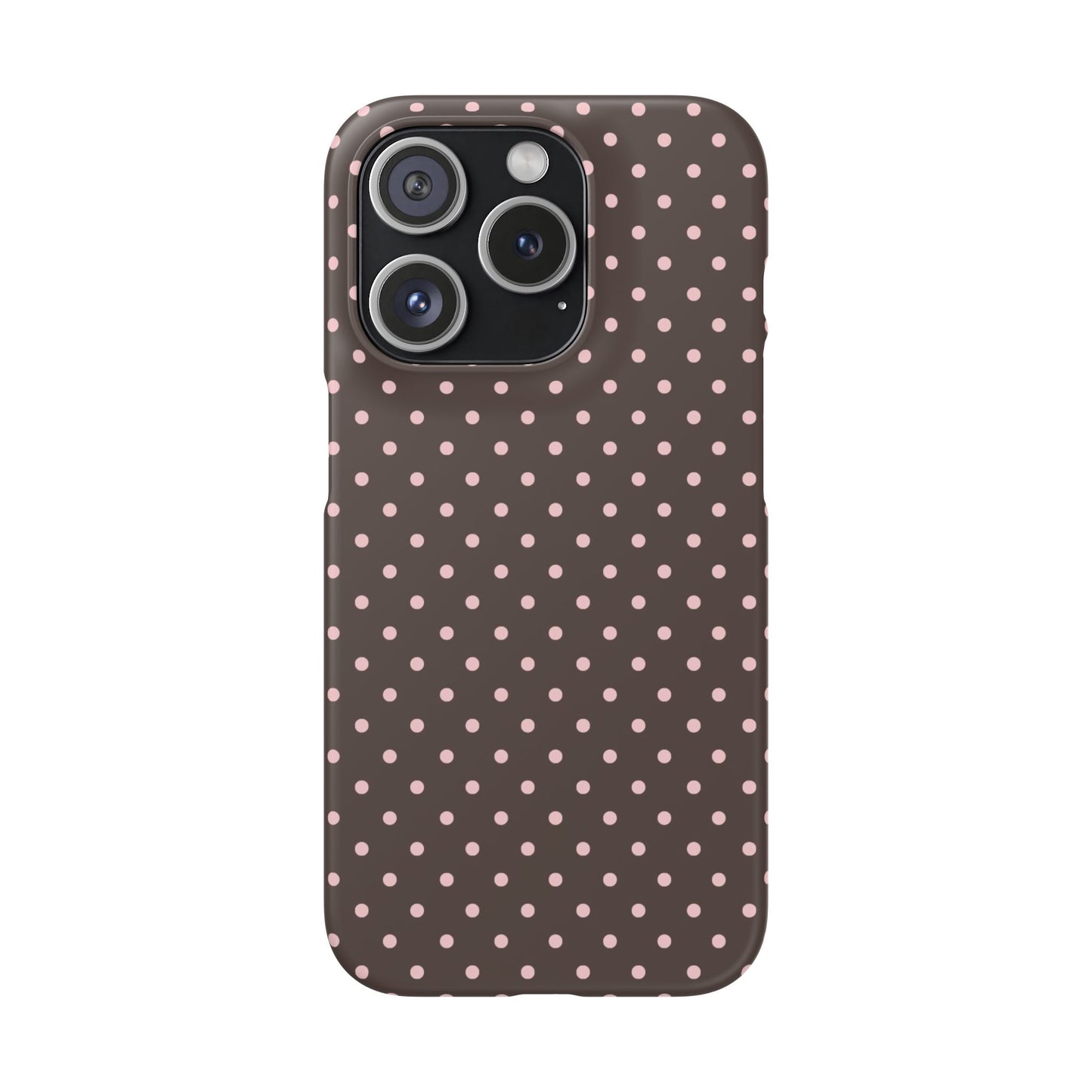 Pink-Brown Polka Dot Phone Case