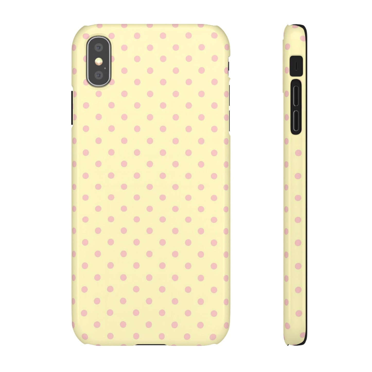 Yellow-Pink Polka Dot Phone Case