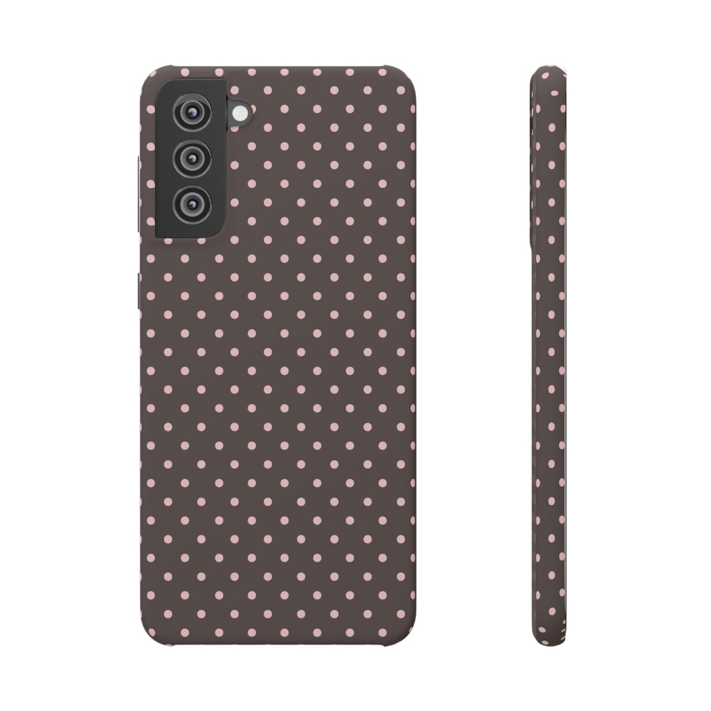 Pink-Brown Polka Dot Phone Case