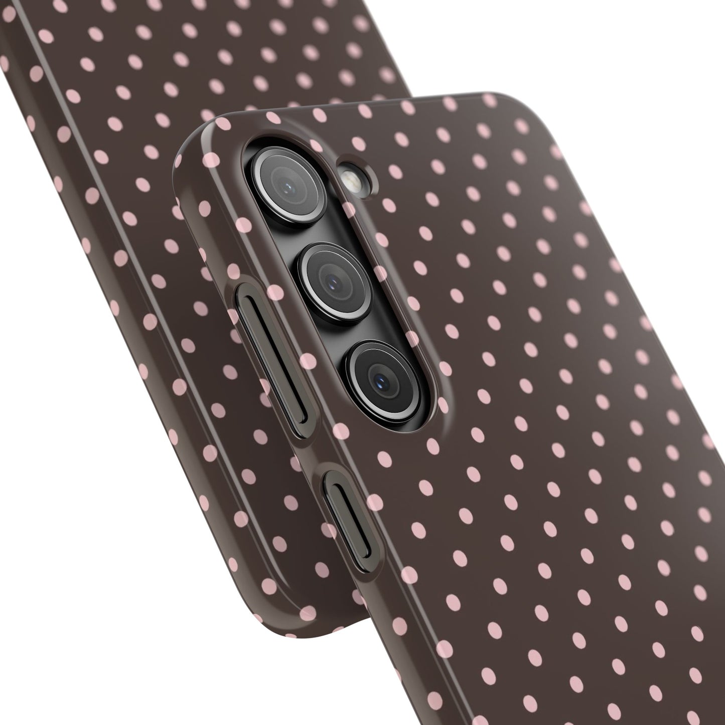 Pink-Brown Polka Dot Phone Case