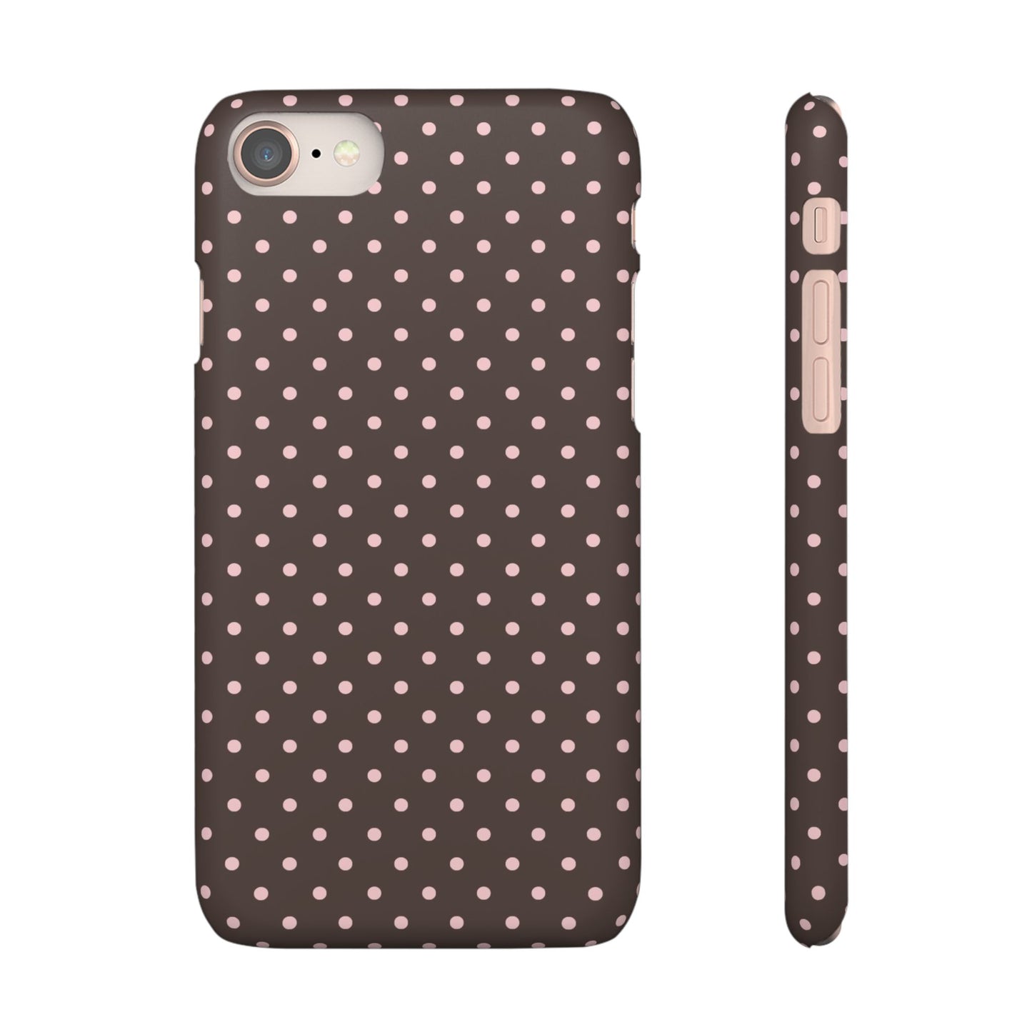 Pink-Brown Polka Dot Phone Case