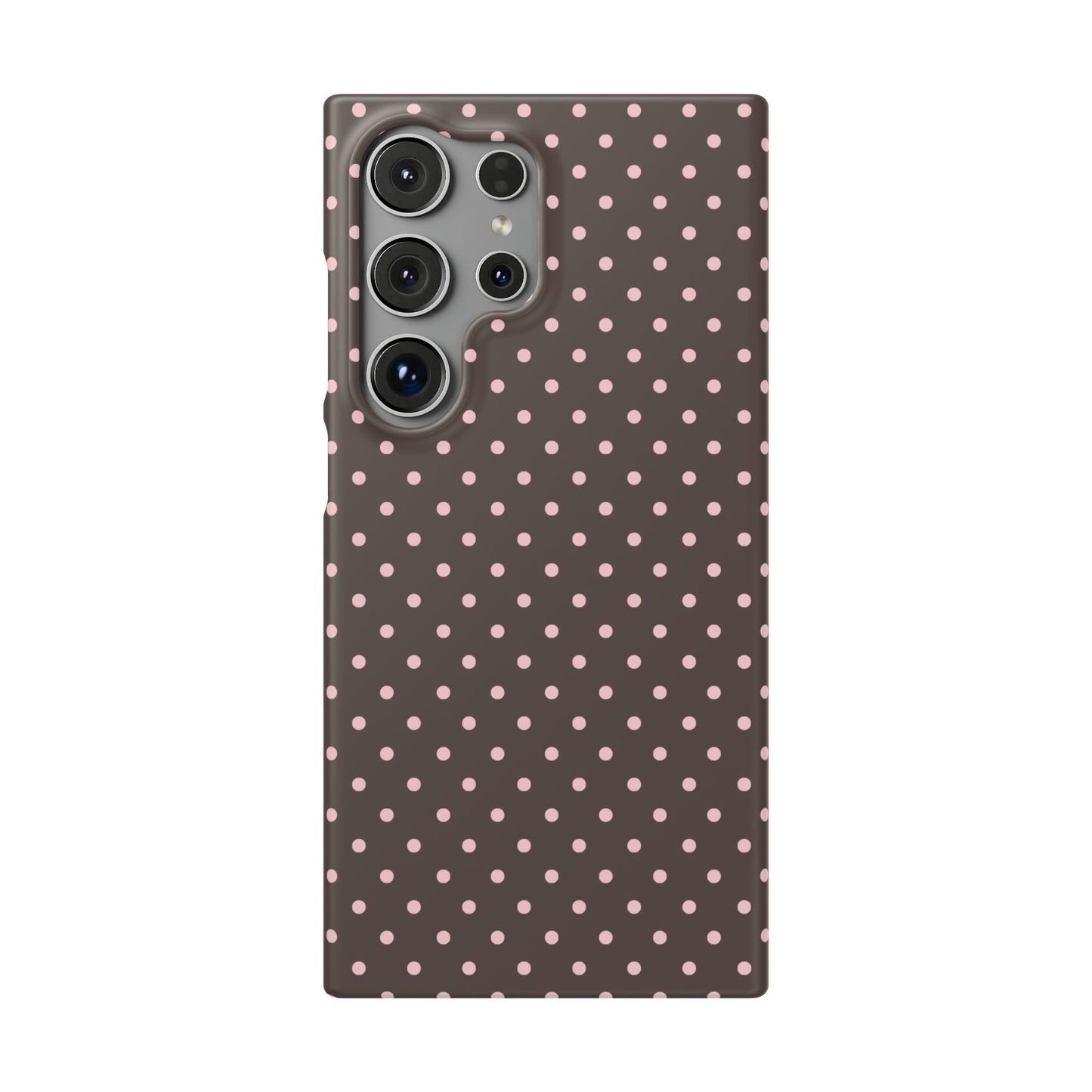 Pink-Brown Polka Dot Phone Case