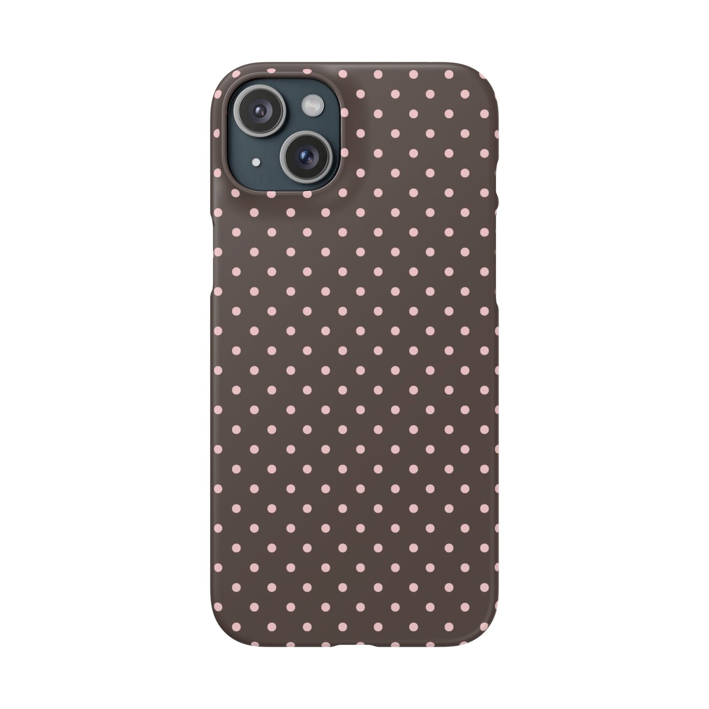 Pink-Brown Polka Dot Phone Case