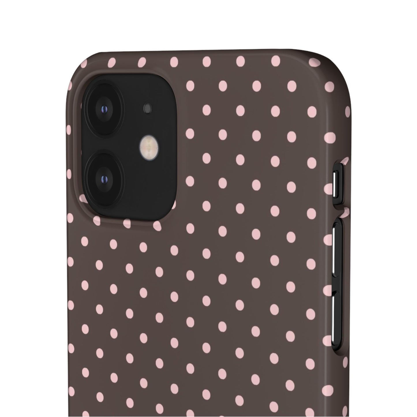 Pink-Brown Polka Dot Phone Case