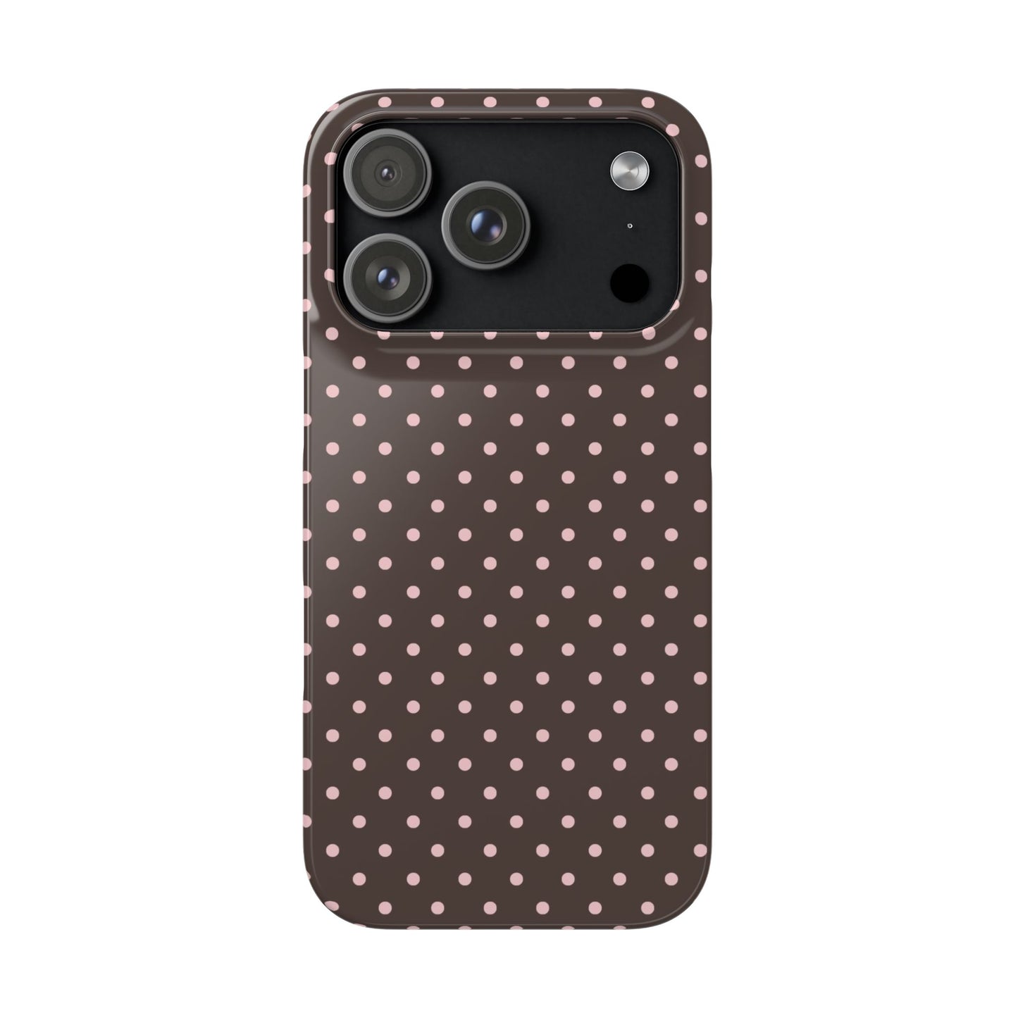 Pink-Brown Polka Dot Phone Case