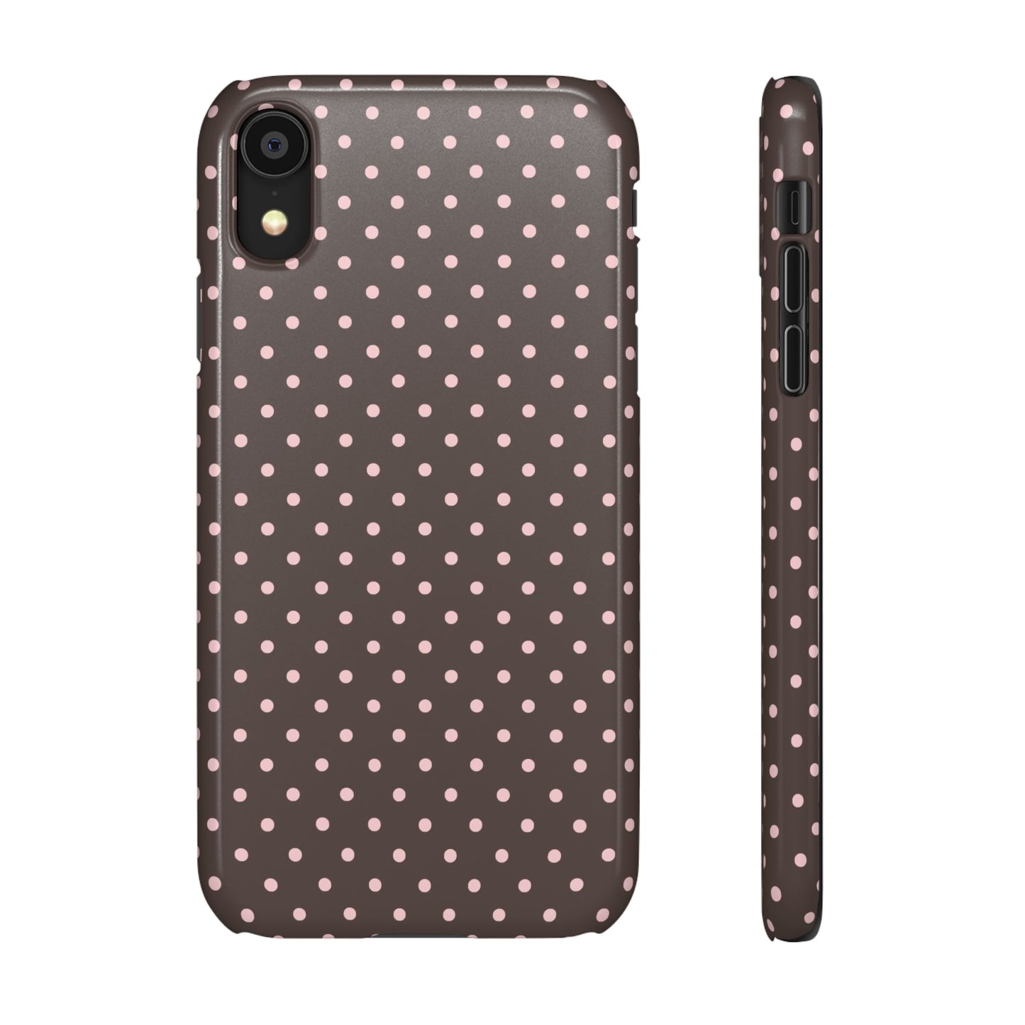 Pink-Brown Polka Dot Phone Case